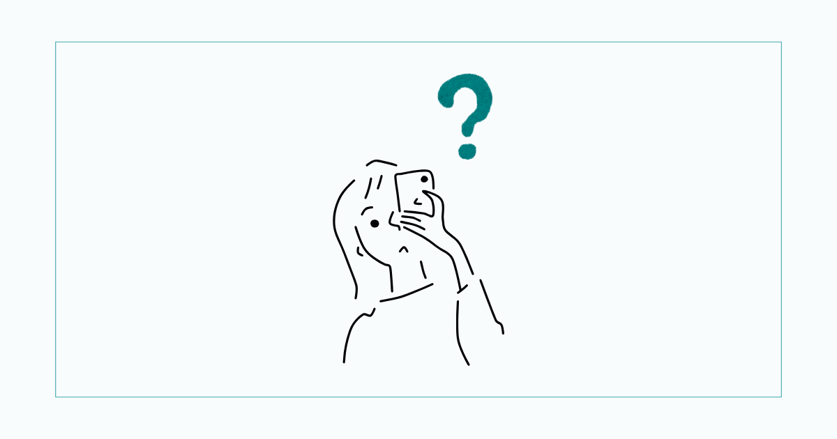 スマホ疲れを解消したい女性のイラスト